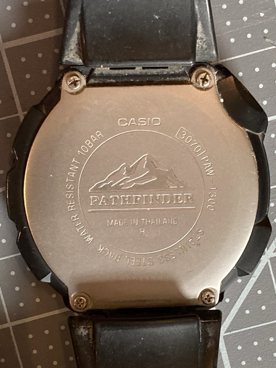 Casio Pathfinder PAW-1300 Digital Watch Tough Solar Compass