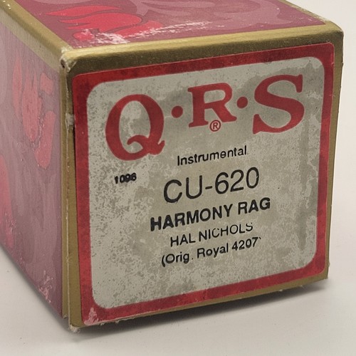 QRS CU-620 - HARMONY RAG (Royal 4207) c/b Hal Nichols, Original Piano Roll