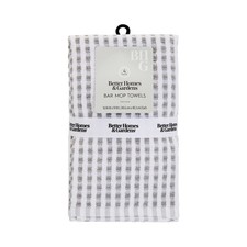 Toallas de cocina Better Homes & Gardens Barmop, paquete de 4, 16 pulgadas x 19 pulgadas, plata suave
