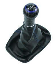 Schaltknauf mit Schaltsack für VW Golf 4 IV Bora Blau 5 Gang Schaltung 12mm