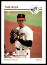 Tom Edens 1991 Line Drive AAA #407 Portland Beavers MLB READ FREE SHIPPING