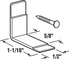 Prime Line White Plastic Side Mount Drawer Guide Side Saddle 1.06 H x 0.5 W in.
