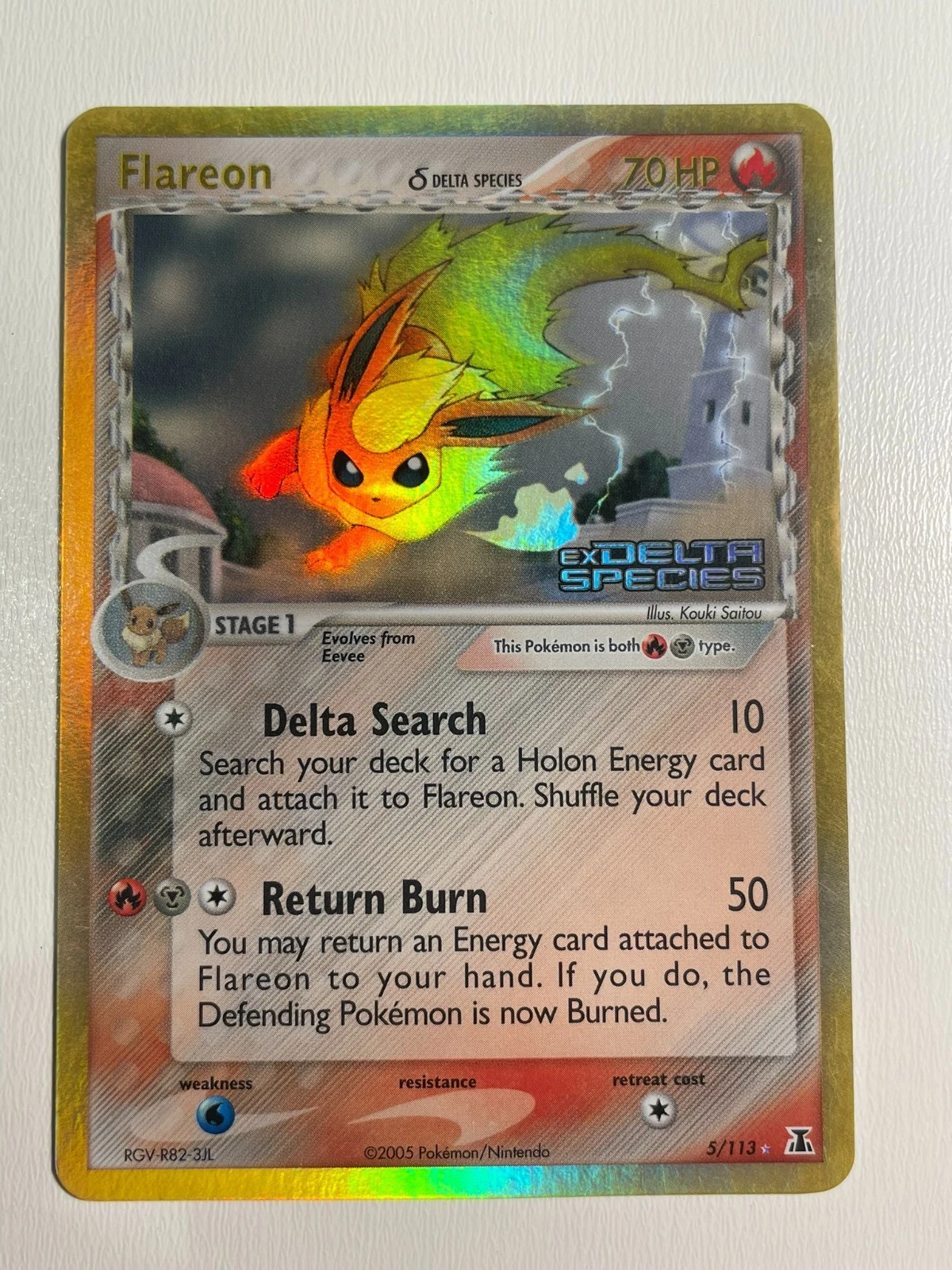 Flareon δ - Delta Species #5 Price & Value ($137.71) | PokeScope