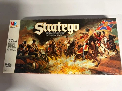 Vintage 1986 STRATEGO Board Game 4916 Milton Bradley - Complete w/ Manual & Box