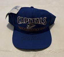 WASHINGTON CAPITALS #12 PETER BONDRA AUTO THE GAME SNAPBACK HAT NEW VINTAGE NHL