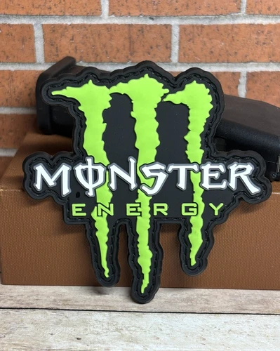 PVC Tactical Patch - Monster Energy Patch - Morale Patch - Hook Backed