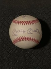 Mickey Mantle, Willie Mays Autographed ” Signed Baseball. HOF.  COA