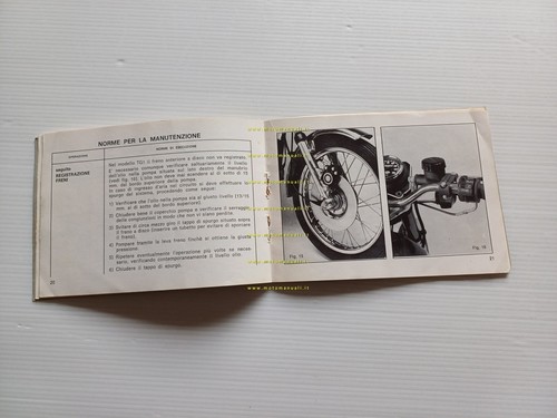 Gilera 125 TG1 - GR1 1977 Bedienungsanleitung Wartung original italienisches Heft - Bild 6 von 9
