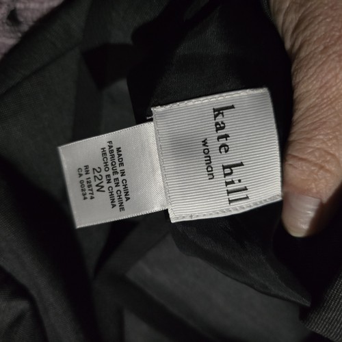 Kate Hill Blazer Jacket Gray Office Siren Capsule Plus 22W Women Heritage Luxe - Picture 13 of 24