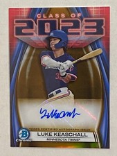 2023 Bowman Chrome Draft Luke Keaschall Class of '23 Auto GOLD REFRACTOR #26/50