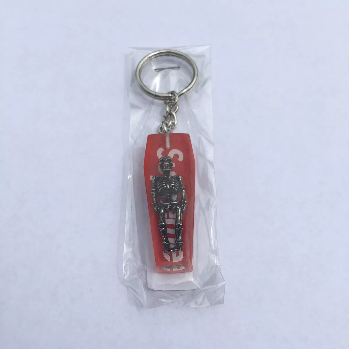 Supreme Skeleton Keychain Red