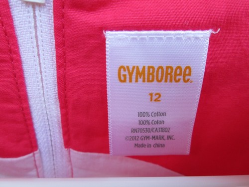 ❤ GYMBOREE girls red floral dress size 12 lined zip bow cotton sleeveless - Picture 9 of 24