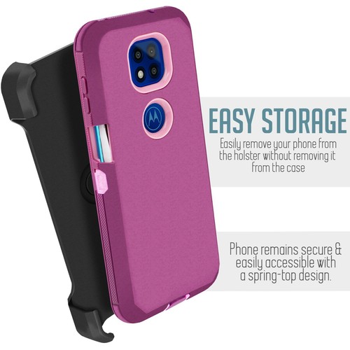For Moto G Power 2021 Shockproof Belt Clip Holster Defender Rugged Screen - Picture 24 of 27