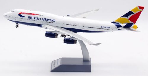 ARD 1:200 British Airways Boeing B747-400 aeromobile pressofuso modello G-BNLH & moneta - Foto 2 di 15