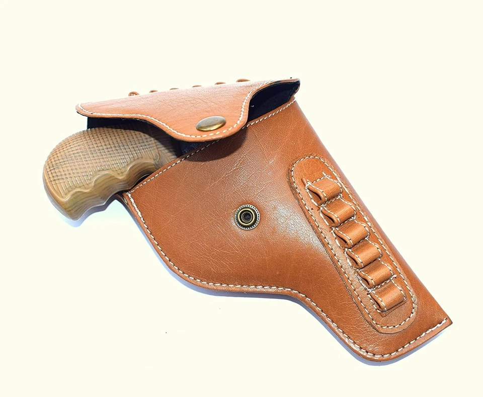 STG Brown Gun Ally Full Cover IOF Revolver Holster 12 Magazines Revolver Case - Image 3 of 4