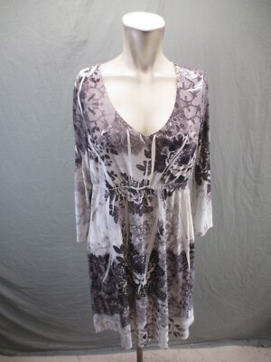 Unbranded Size M Womens Gray Scoop Neck Cinch Waist Long Sleeve Midi Dress 356 | eBay Unbranded Size M Womens Gray Scoop Neck Cinch Waist Long Sleeve Midi Dress 356 | eBay