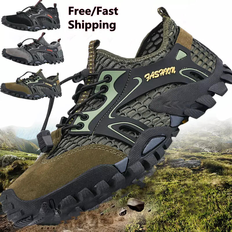 Outdoor Men's Hiking Mesh Breathable Wading River Shoes