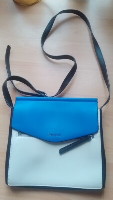 Fiorelli Tasche Weiß Blau Schwarz mit Passendem Portemonnaie 