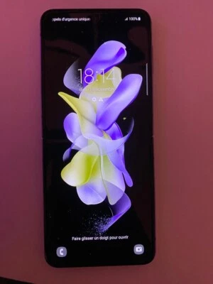 Samsung Galaxy Z Flip 4 - 512 Go - Lavande + Chargeur + Coque transparente SM