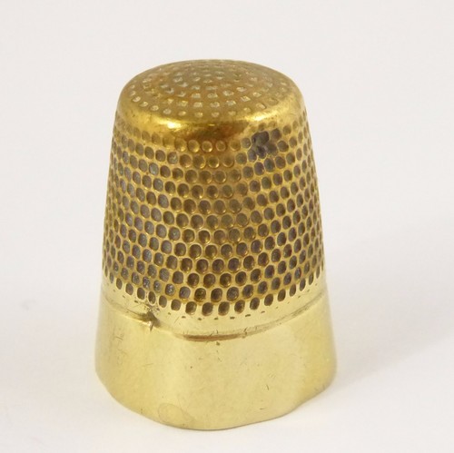 Antique Early Brass Thimble (Has Dents)