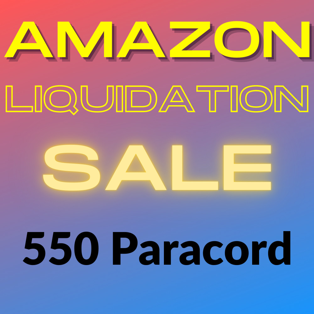 ¡Venta de liquidación de Amazon!! Paracord aleatorio de 100 pies, cable de paracaídas 1 - 10 piezas