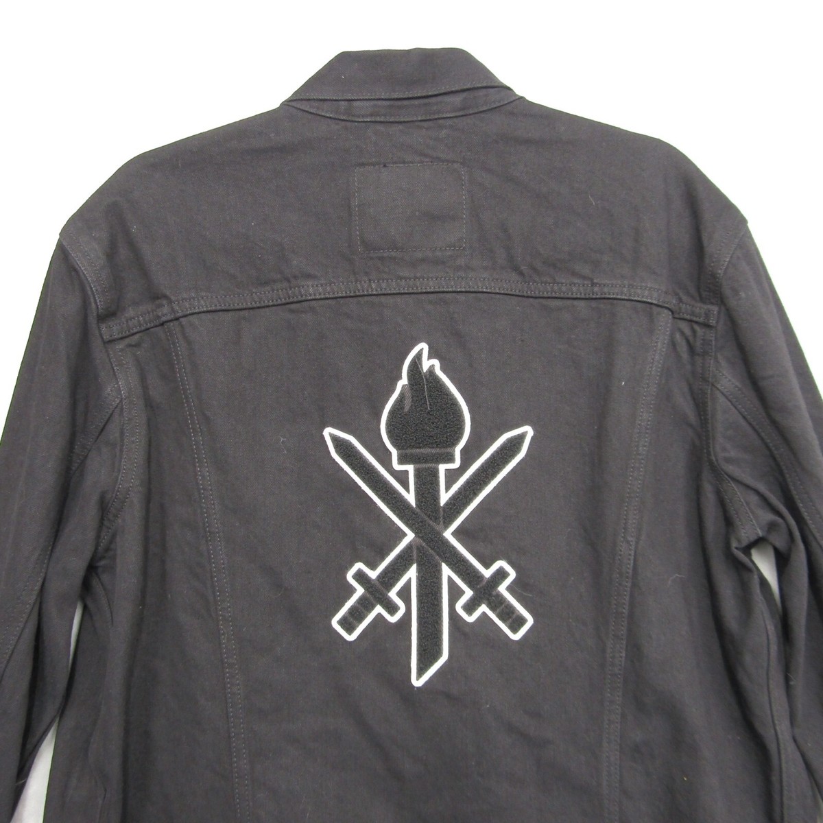 Levi’s opening ceremony trucker jacket Levi's X Opening Ceremony Trucker Black Denim Collaboration