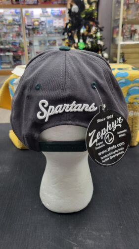NWT NCAA MICHIGAN STATE SPARTANS CAP HAT MASCOT LOGO ADJUSTABLE SNAPBACK ZEPHYR - Picture 3 of 5