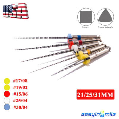 Dental X3 Endo Rotary File Root Canal Curval File Endodontic NITI file21/25/31mm