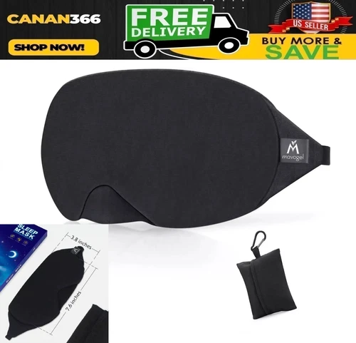 Mavogel Cotton Sleep Eye Mask - Updated Design Light Blocking Sleep Mask