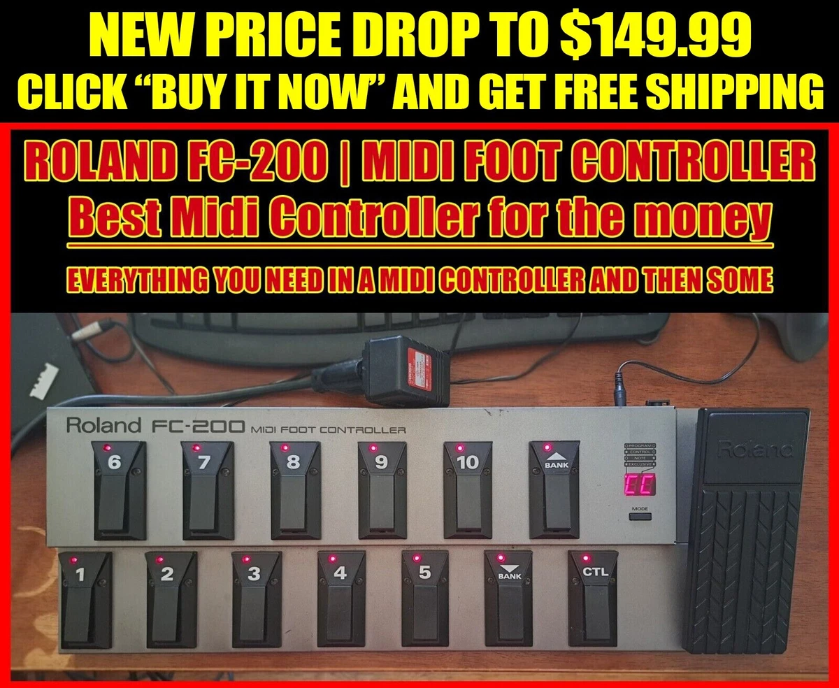 Roland FC-200 midi フットコントローラー-