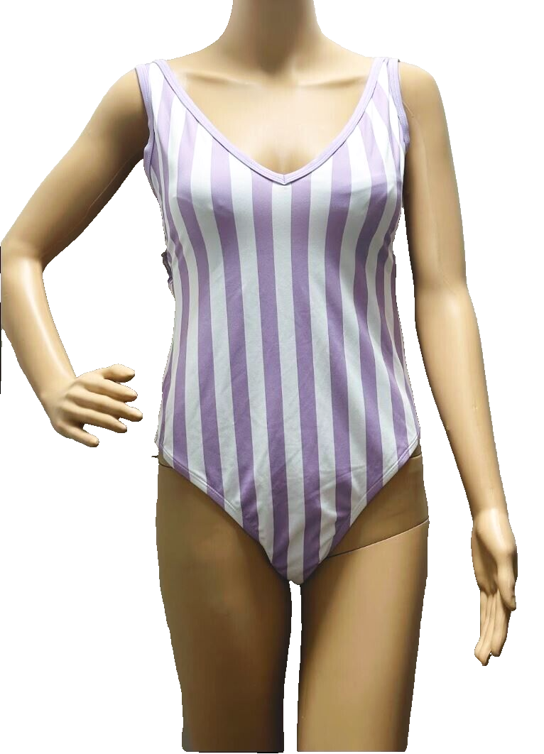 One Piece Swimsuit Women's V-Neck Kona Sol Amethyst Med 8/10 -Over the Shoulder-image