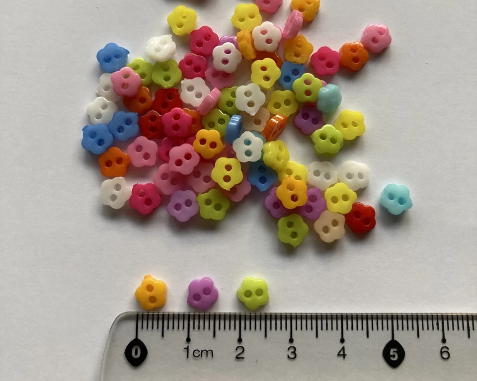 10 x Doll Clothes Buttons - 6mm - (Pick your colour) - image 4 of 4