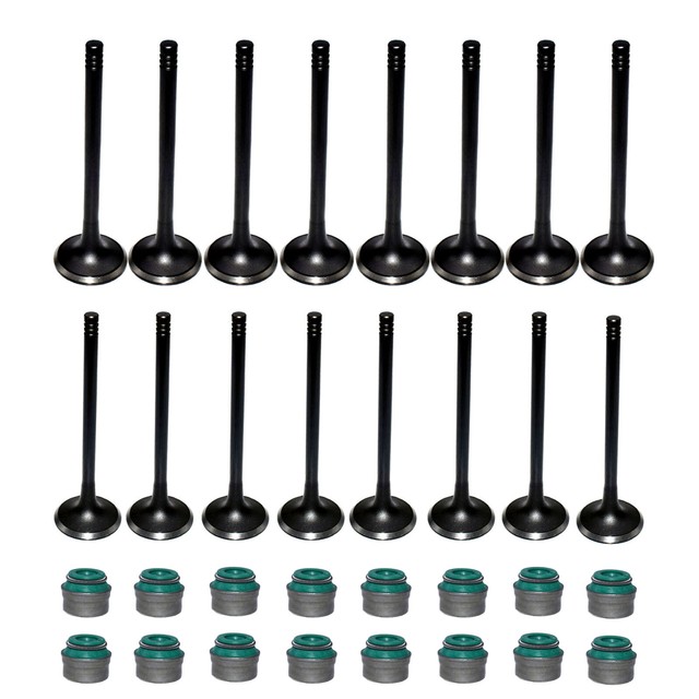 Intake Exhaust Valve w/ Valve Stem Seals For 9908 Daewoo Isuzu Suzuki