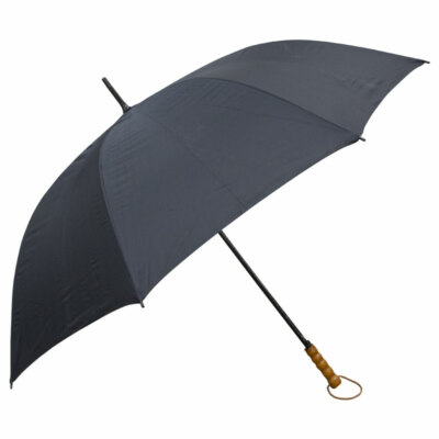 Large Escorting Umbrella for Chauffeurs and Doorman Black 60'' Dia