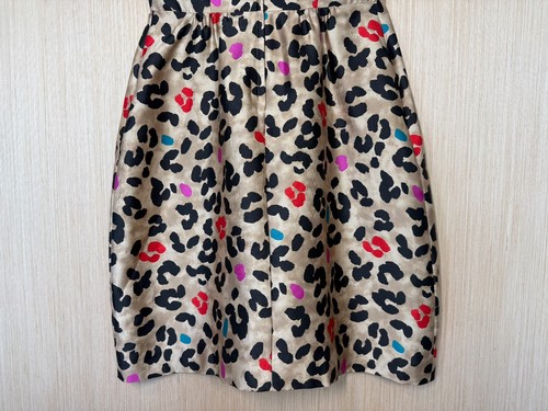 Kate Spade Bette Seidenmischung Leopardenmuster Kleid Damen Größe 4 Schleife Cocktail - Bild 7 von 13