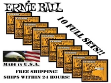 10PK ERNIE BALL 2252 CLASSIC ROCK N ROLL HYBRID SLINKY ELECTRIC GUITAR STRINGS