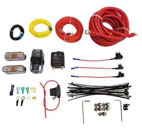 airslamit Dual Air Compressor Wire Kit Air Ride Suspension Install Kit Fits Many - Picture 24 of 24