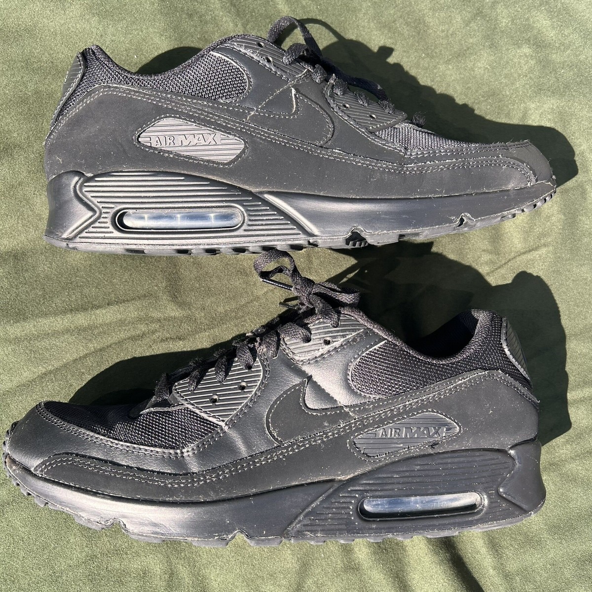 Nike Air Max 90 Men's Triple Black Shoes CN8490-003 Men's Nike Air Max 90 Men's Triple Black Shoes CN8490-003 Men's