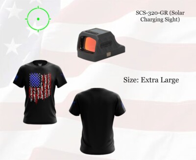 Holosun SCS Sig P320 Green 32MOA/2MOA Dot Reflex Sight w/ FREE SHIRT- SCS-320-GR