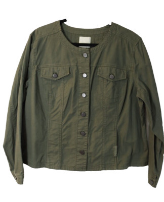 Sejour Green Top Size 16W Button Down Cotton (52)