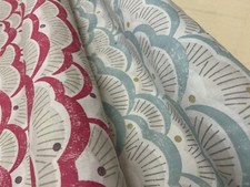 Printed curtain fabric by Villa Nova Alsten 140cms curtain blind material cotton