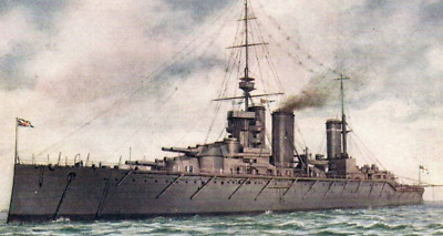 Raphael Tuck British Navy HMS Princess Royal Battle Cruiser 'Oilette'   c.1910