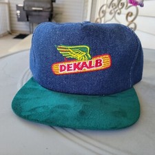 Vintage DEKALB Seeds Trucker Farmer Hat Snapback Baseball Cap USA K-Products
