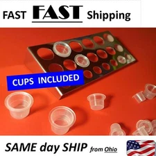 Large Stainless Steel Tattoo Ink Cup Holder For 21 caps Stand Machine Supply