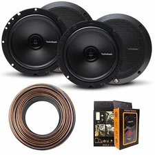 (4) Rockford Fosgate R1675X2 Prime 6.75" 2-Way Speaker + 18GA 100FT Speaker Wire