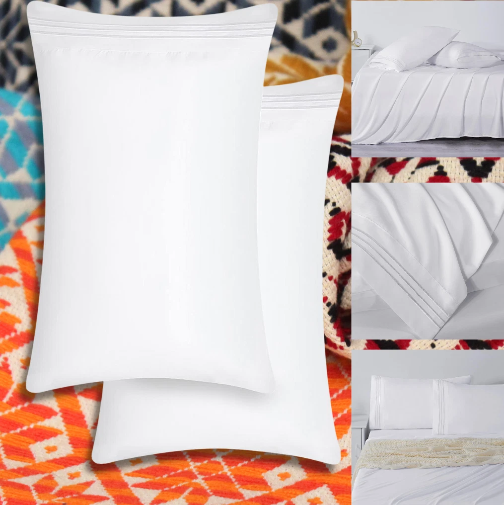 1800 Pillow Case Set Of 2 Pillowcases Bed Pillow, Standard/Queen