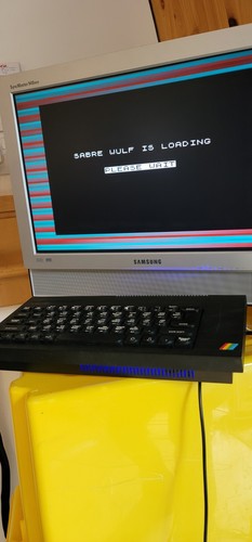 Zx Spectrum Pico 128k 48k Sinclair computer in plus  custom Computer case Blk Sw - Afbeelding 1 van 7