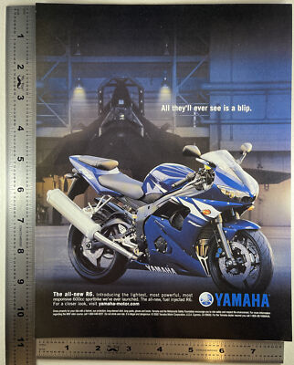 2002 Yamaha R6 Motorcycle 600cc Ad Racing Bike Fast Japan - Main Image