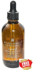 Measurable Difference Sweet Almond Oil ~Instant Face & Body Moisturizer 4 FL OZ