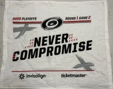 Carolina Hurricanes vs NY Islanders - 2023 Playoff Rally Towel - Round 1, Game 2